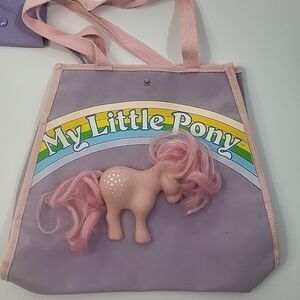 My Little Pony MLP 1983 half Blossom pony cloth tote bag